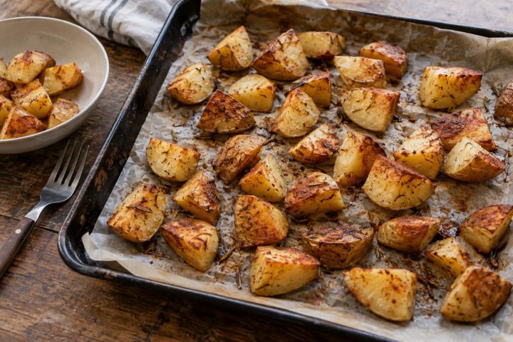 Knusprige Ofenkartoffeln – Serviervorschlag
