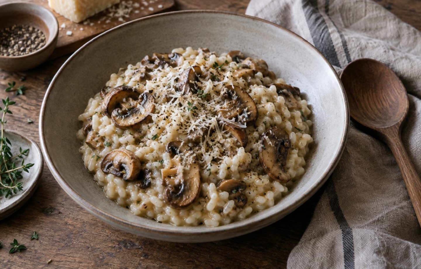 Pilz-Risotto – Serviervorschlag