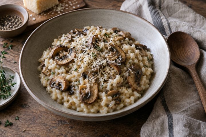 Pilz-Risotto – Serviervorschlag